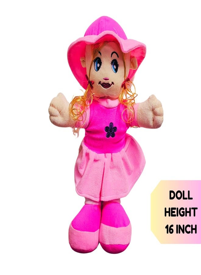 KARBD دمية كاربد المصنوعة من قماش ناعم للغاية، دمية فتاة محشوة لطيفة قابلة للغسل، لعبة قطيفة ناعمة ومريحة للأطفال الصغار والرضع والفتيات - Image 3